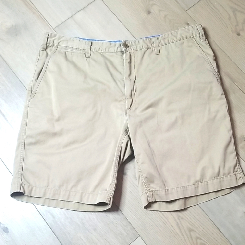 Mens Polo Ralph Lauren Khaki Bermuda Shorts Sz 42 Tall
